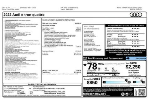 2022 Audi e-tron quattro Premium Plus