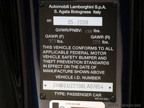 2008 Lamborghini Gallardo Spyder