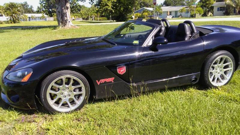 Black 2003 Dodge Viper SRT-10 Convertible SRT-10 2dr Roadster 1