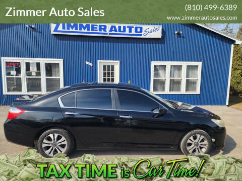 2014 Honda Accord for sale at Zimmer Auto Sales in Lexington MI