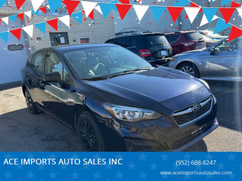 2019 Subaru Impreza for sale at ACE IMPORTS AUTO SALES INC in Hopkins MN