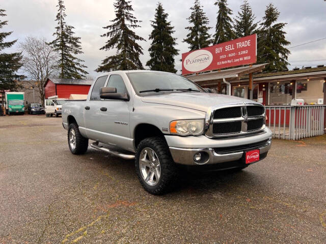 2005 Dodge Ram 1500 for sale at PLATINUM AUTO SALES INC in Lacey, WA