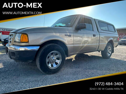 2002 Ford Ranger for sale at AUTO-MEX in Caddo Mills TX