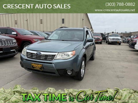 2010 Subaru Forester for sale at CRESCENT AUTO SALES in Denver CO