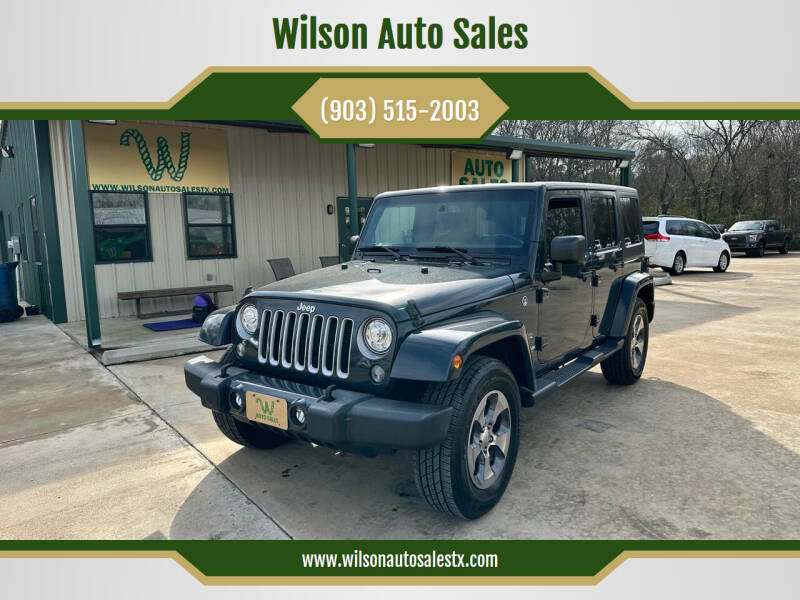 2018 Jeep Wrangler JK Unlimited for sale at Wilson Auto Sales in Chandler TX