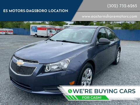 2013 Chevrolet Cruze for sale at ES Motors-DAGSBORO location in Dagsboro DE