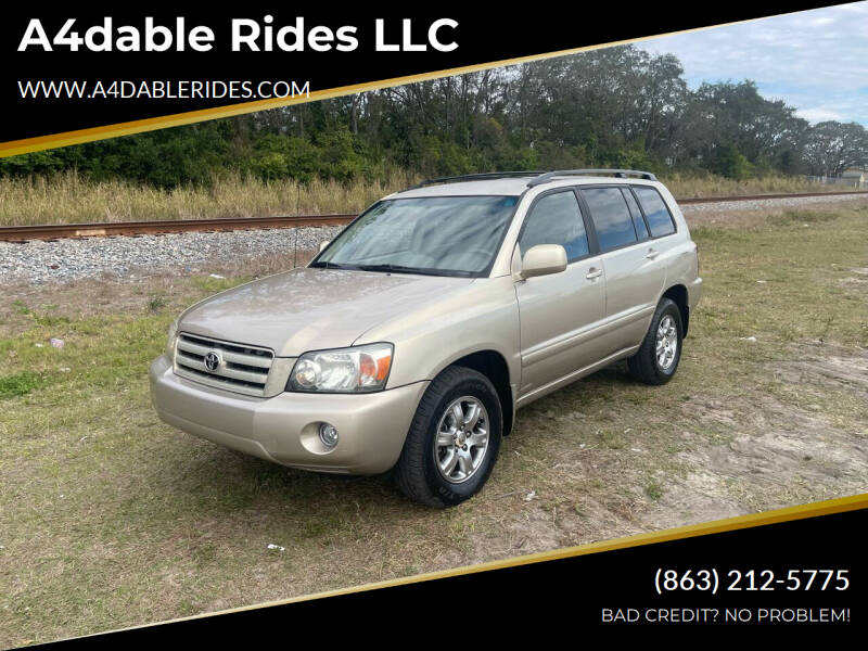2005 Toyota Highlander for sale at A4dable Rides LLC in Haines City FL