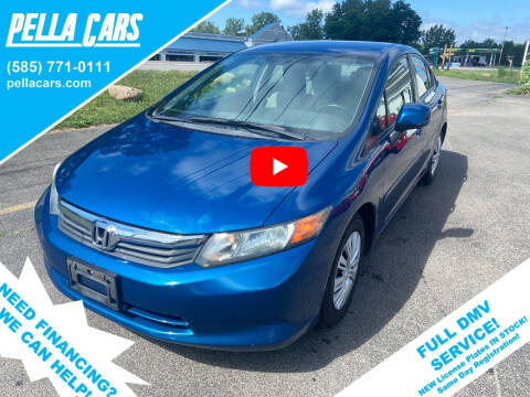 2012 Honda Civic for sale at Pella Cars LLC in Brockport NY