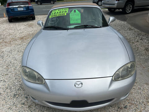 2001 Mazda MX-5 Miata for sale at B & B Auto Sales in Burlington NC