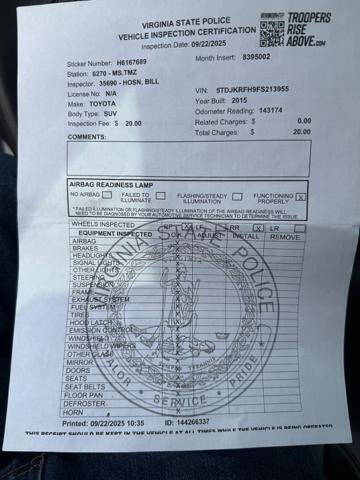 2015 Toyota Highlander XLE