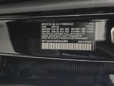 2022 Porsche Cayenne Platinum Edition
