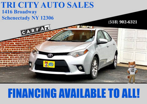 2014 Toyota Corolla for sale at Tri City Auto Sales in Schenectady NY
