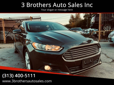 2016 Ford Fusion for sale at 3 Brothers Auto Sales Inc in Detroit MI