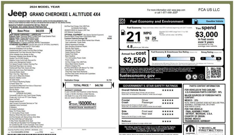 2024 Jeep Grand Cherokee L