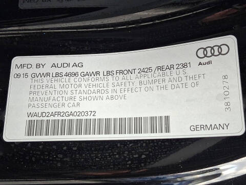 2016 Audi A5 2.0T quattro Premium