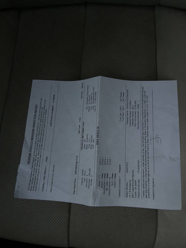 2014 Subaru Outback 2.5i Limited