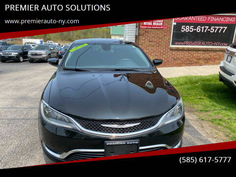2016 Chrysler 200 for sale at PREMIER AUTO SOLUTIONS in Spencerport NY