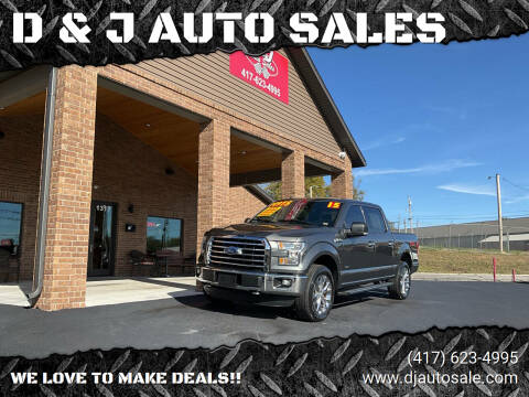 2015 Ford F-150 for sale at D & J AUTO SALES in Joplin MO