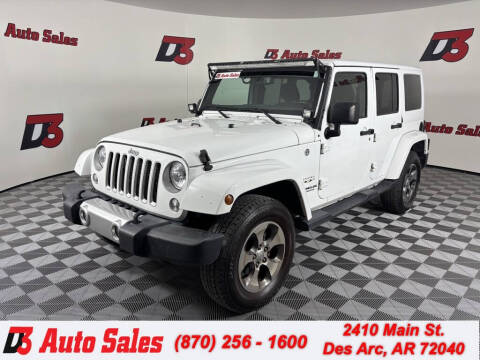 2017 Jeep Wrangler Unlimited for sale at D3 Auto Sales in Des Arc AR