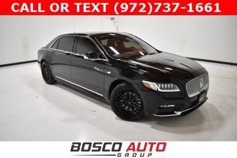 2019 Lincoln Continental for sale at Bosco Auto Group in Flower Mound TX