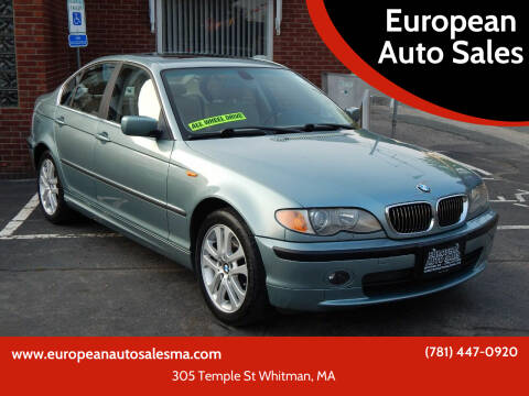 2002 BMW 3 Series for sale at European Auto Sales in Whitman MA