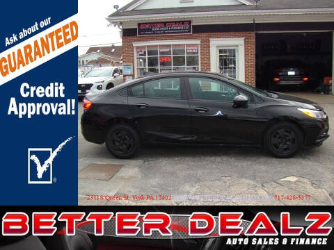 2018 Chevrolet Cruze for sale at Better Dealz Auto Sales & Finance in York PA