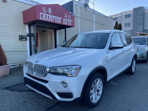 2017 BMW X3 for sale at Champion Auto LLC in Quincy MA