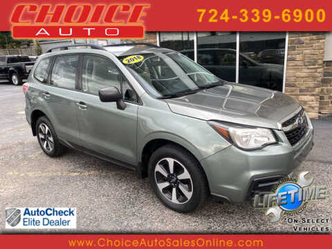 2018 Subaru Forester for sale at CHOICE AUTO SALES in Murrysville PA