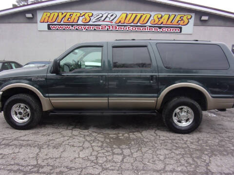 2000 Ford Excursion for sale at ROYERS 219 AUTO SALES in Dubois PA