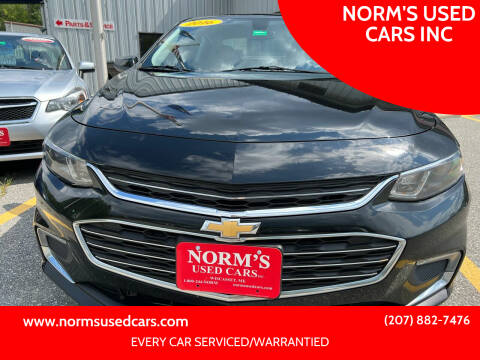 2016 Chevrolet Malibu for sale at NORM'S USED CARS INC in Wiscasset ME
