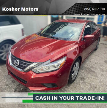 2016 Nissan Altima for sale at Kosher Motors in Hollywood FL
