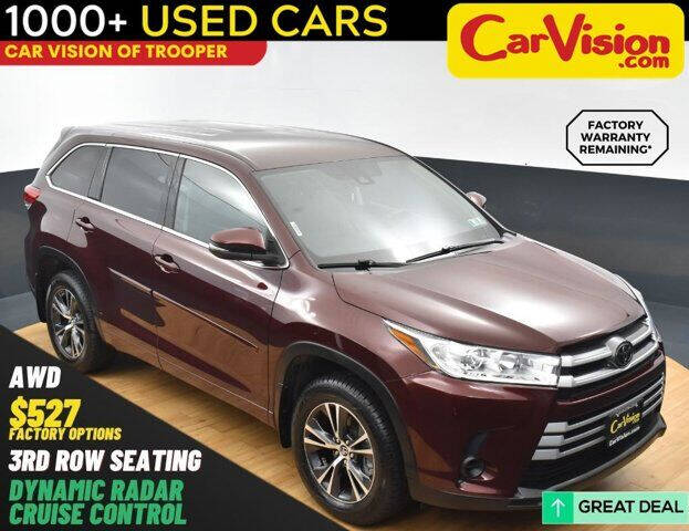 2018 Toyota Highlander for sale at Car Vision of Trooper in Norristown PA
