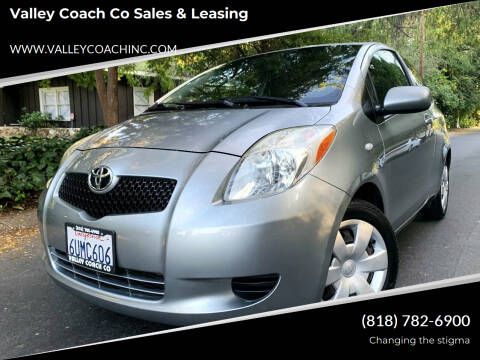 2008 Toyota Yaris for sale at Valley Coach Co Sales & Leasing in Van Nuys CA
