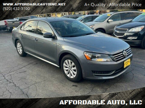 2014 Volkswagen Passat for sale at AFFORDABLE AUTO, LLC in Green Bay WI