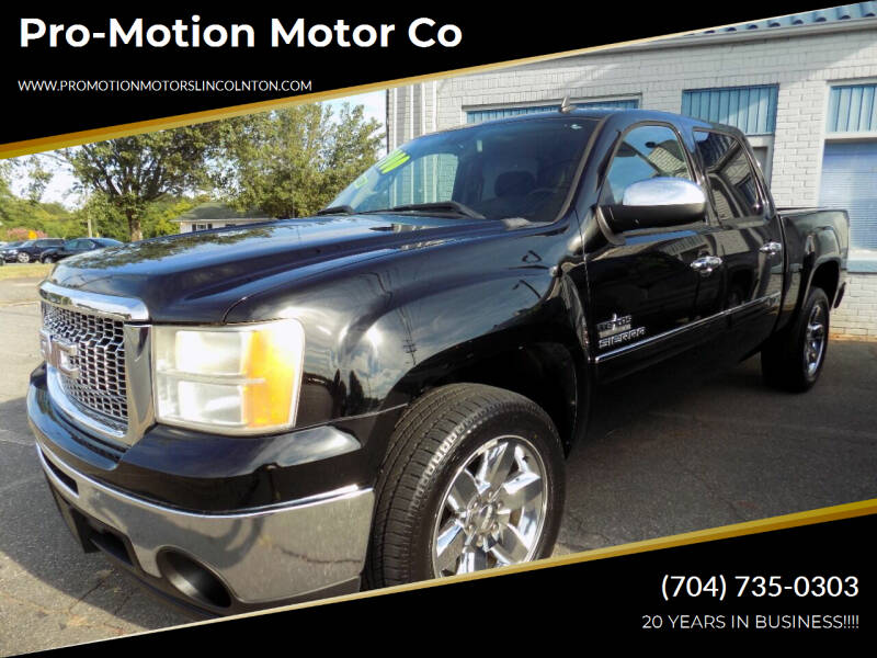 2013 GMC Sierra 1500 for sale at Pro-Motion Motor Co in Lincolnton NC