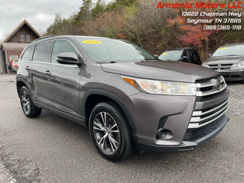 2018 Toyota Highlander for sale at Armenia Motors in Seymour TN