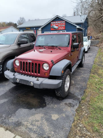 2012 Jeep Wrangler Unlimited for sale at Hanson Road Auto Sales Inc in Cassadaga NY