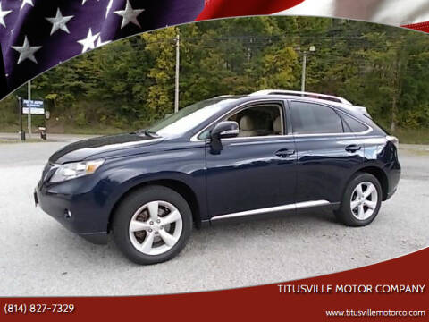 2010 Lexus RX 350 for sale at Titusville Motor Company in Titusville PA