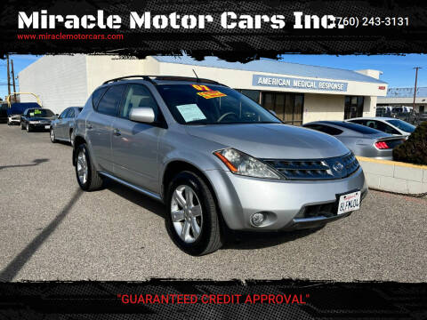 2007 Nissan Murano for sale at Miracle Motor Cars Inc. in Victorville CA