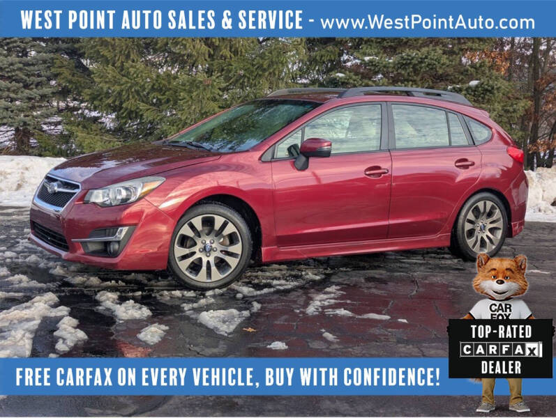 2016 Subaru Impreza for sale at West Point Auto Sales & Service in Mattawan MI