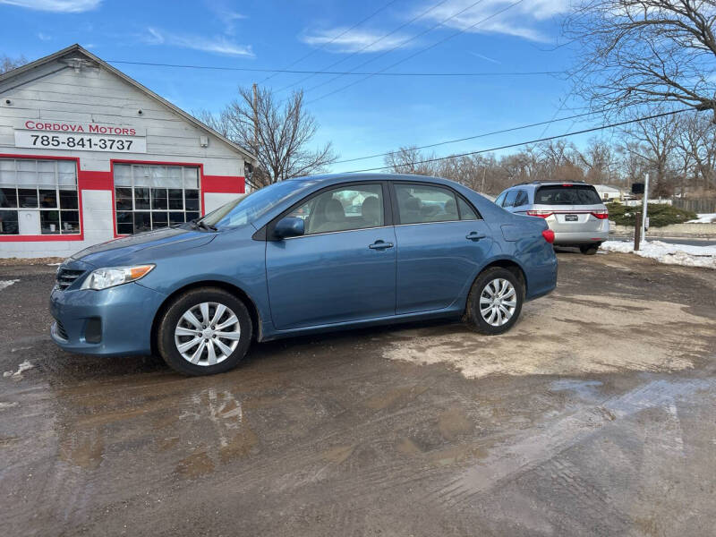 2013 Toyota Corolla for sale at Cordova Motors in Lawrence KS