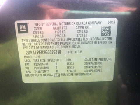 2016 GMC Terrain SLT