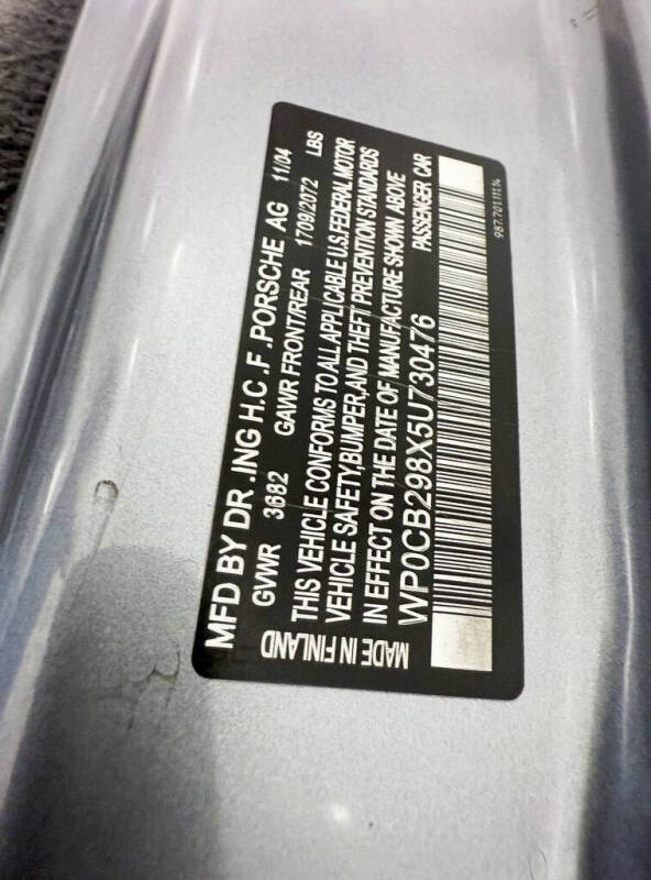 2005 Porsche Boxster S