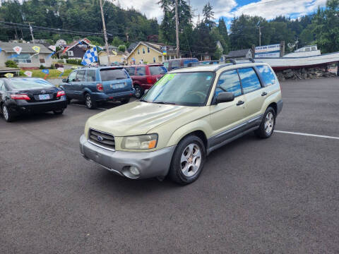 2004 Subaru Forester for sale at RAINIER AUTO SALES LLC in Rainier OR