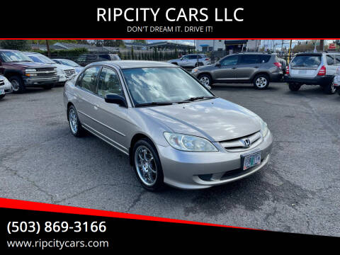 2004 Honda Civic for sale at RIPCITY CARS LLC in Portland OR
