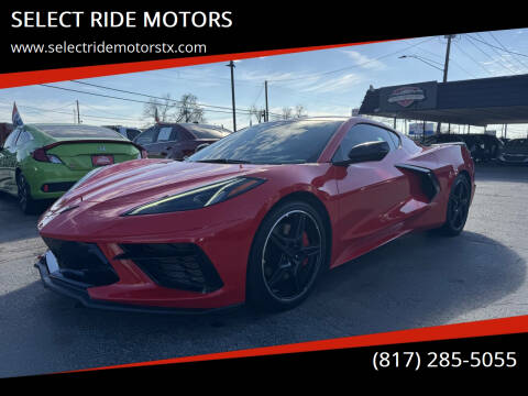 2021 Chevrolet Corvette for sale at SELECT RIDE MOTORS in Arlington TX