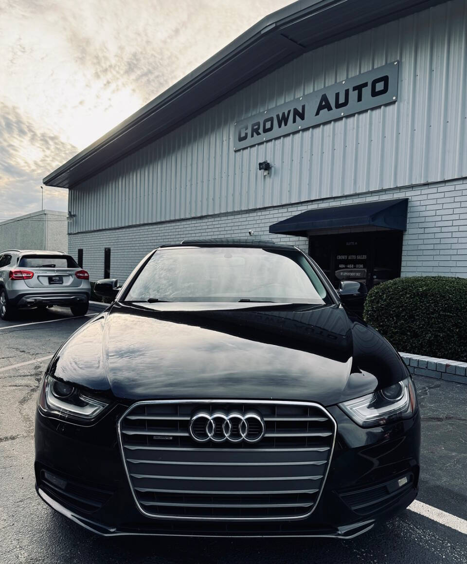 2013 Audi A4 for sale at Crown Auto Sales in Marietta, GA