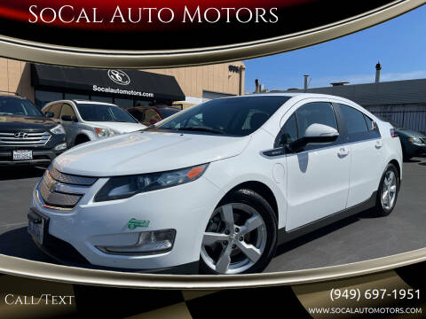2014 Chevrolet Volt for sale at SoCal Auto Motors in Costa Mesa CA