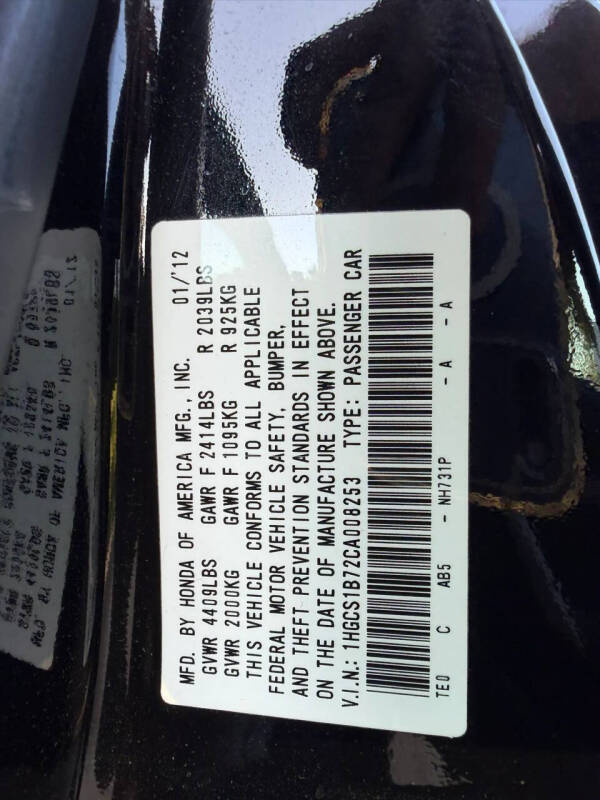 2012 Honda Accord EX