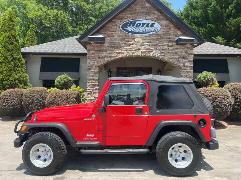 2004 Jeep Wrangler for sale at Hoyle Auto Sales in Taylorsville NC